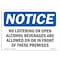 Signmission OSHA Notice Sign, 5" Height, 7" Width, No Loitering Or Open Alcoholic Beverages Sign, Landscape OS-NS-D-57-L-14696 - alternate 1
